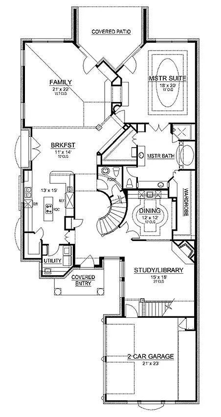 Sherry Lane House Plan - Archival Designs House Plans, floor plan