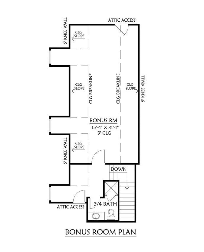 Silver Creek House Plan - Archival Designs House Plans, floor plan