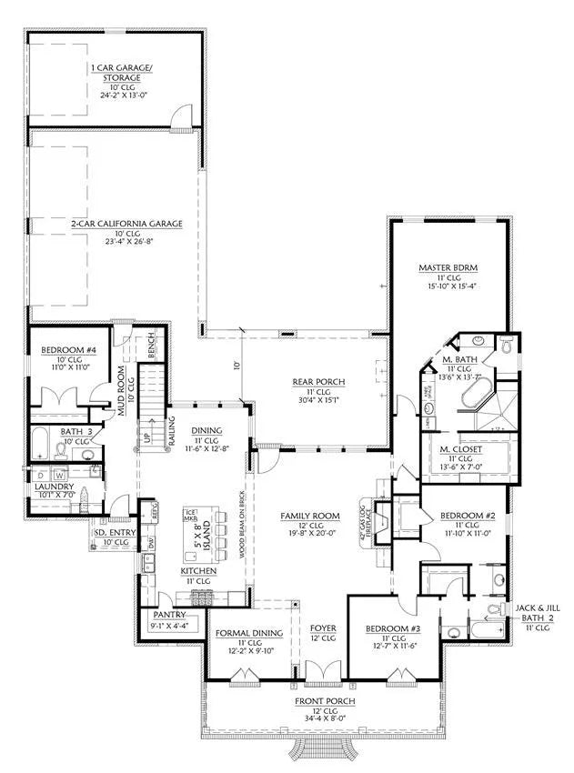 Silver Creek House Plan - Archival Designs House Plans