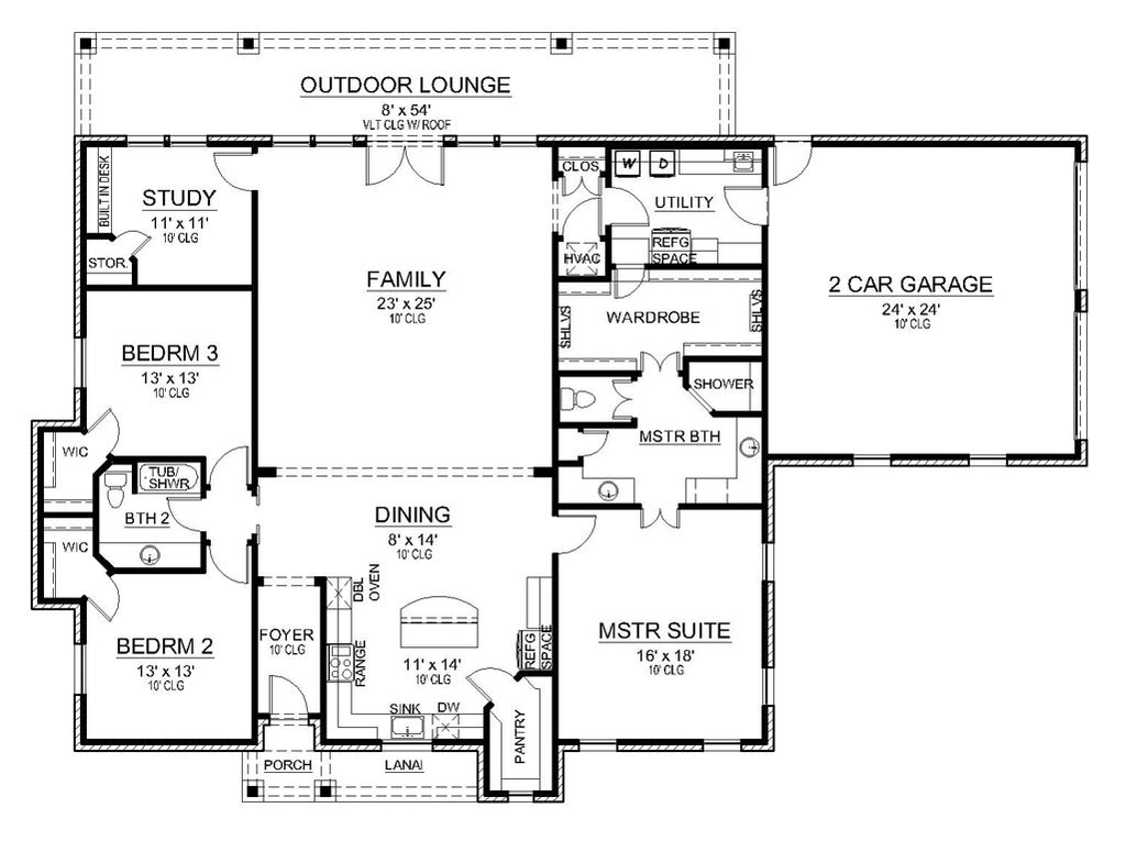 simple one story 3 bedroom house plans