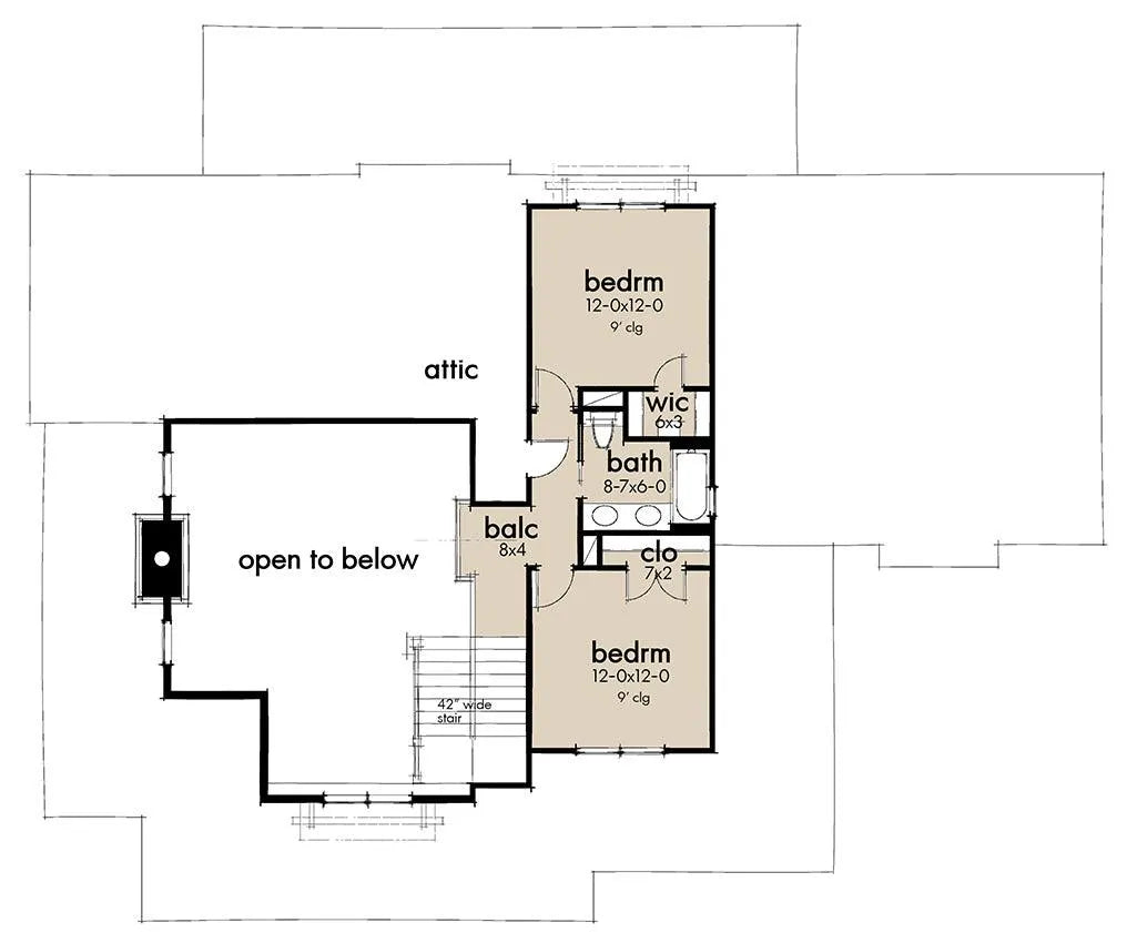 Spring Creek Farm House Plan - Archival Designs House Plans, floor plan