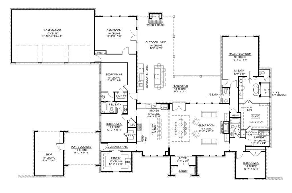 St Andrews House Plan - Archival Designs House Plans