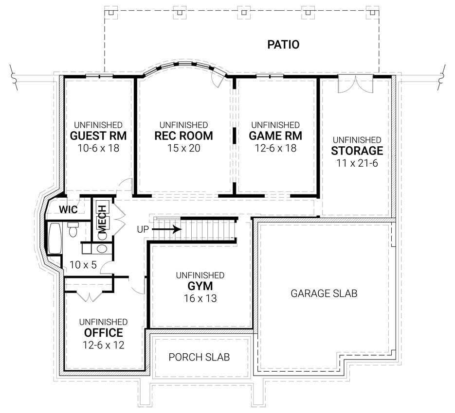 Suffield House Basement Floor Plan