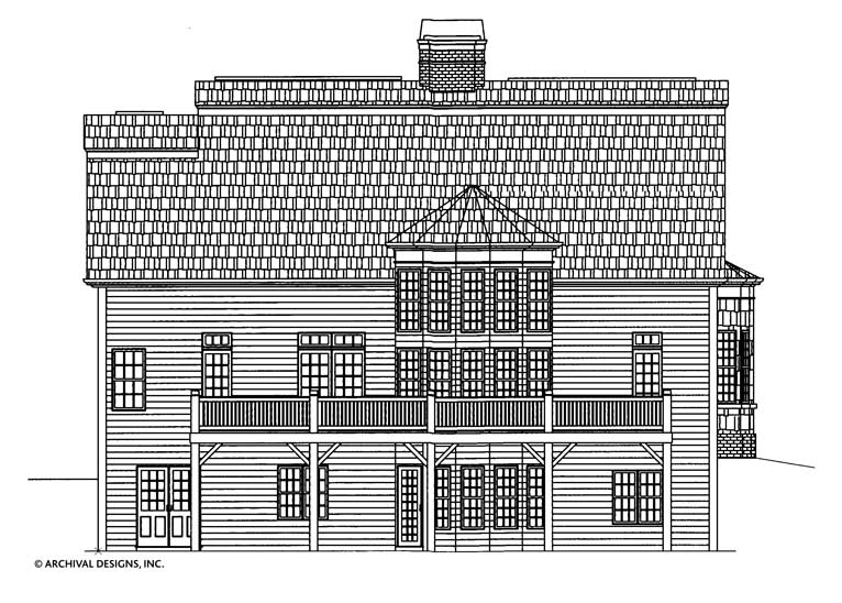 Suffield House House Plan - Elevation Rear