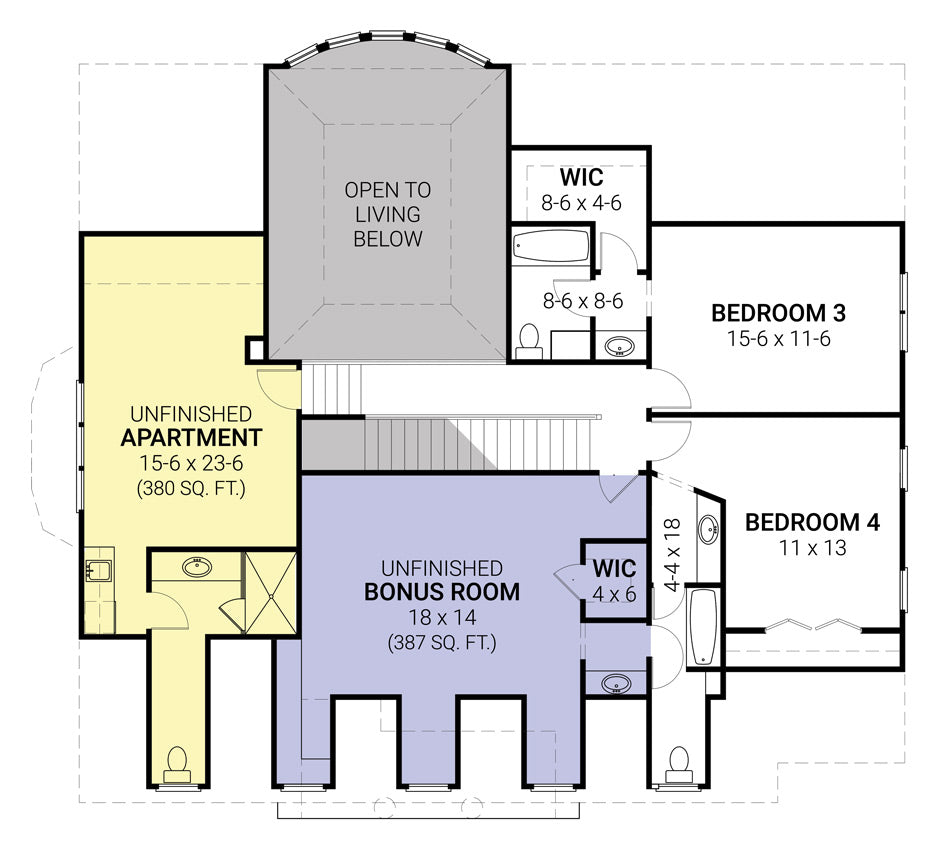 Suffield House Second Floor Plan