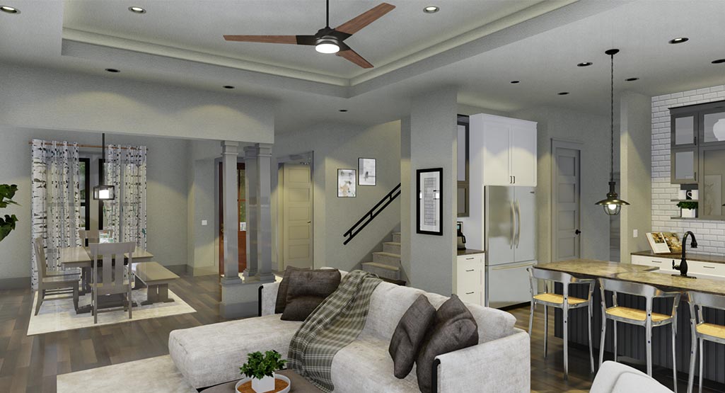 Sumner House Plan-Living Room