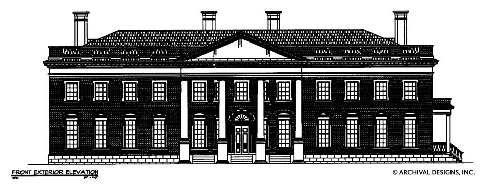 Sussex House Plan - Elevation Front