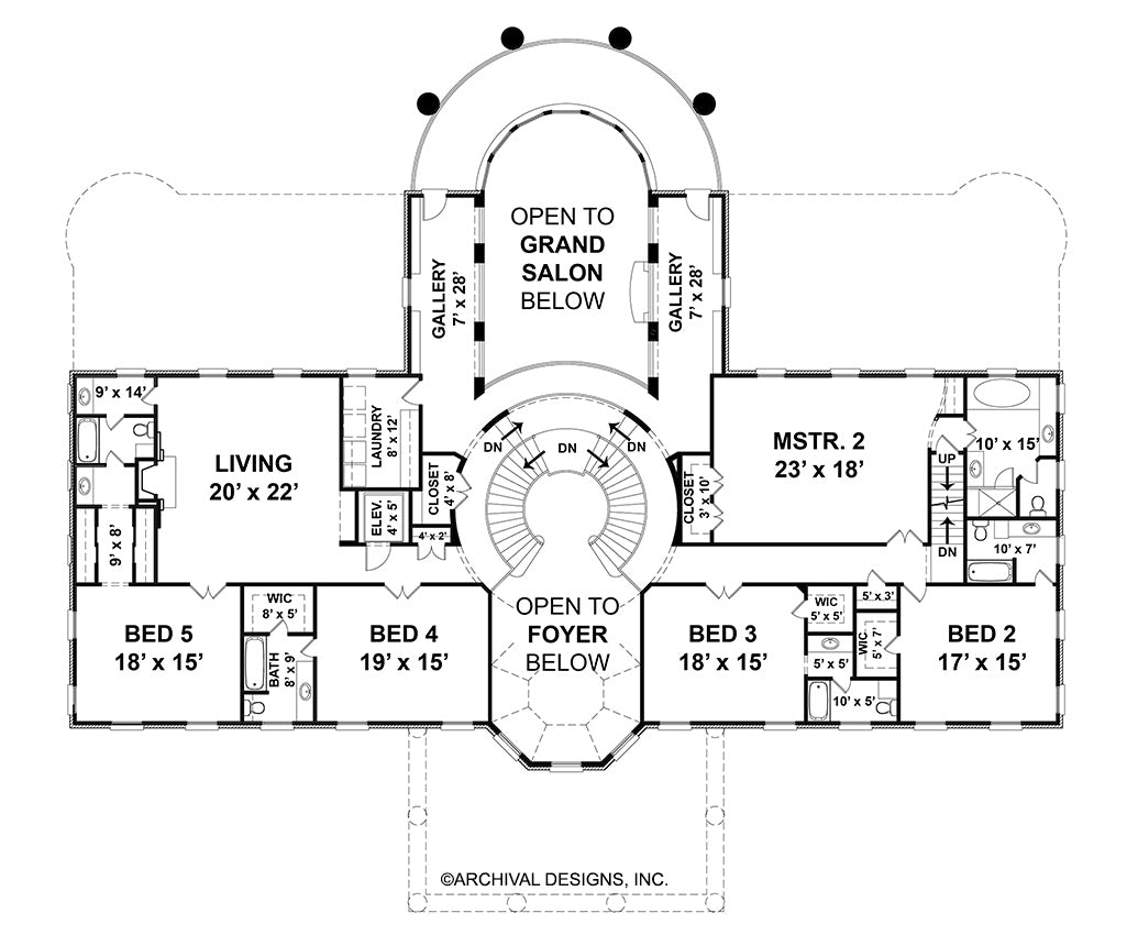 Sussex House Second Floor Plan