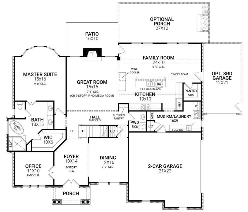 Tillman Falls House Plan - Archival Designs House Plans