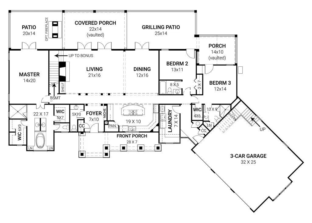 Tres Le Fleur House Plan - Archival Designs House Plans