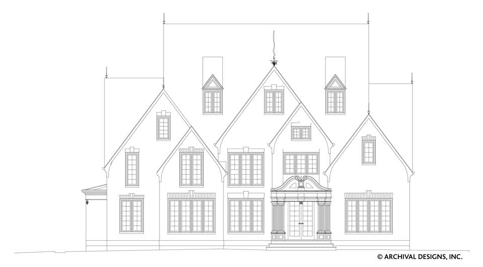 Tulip Hill House Plan - Elevation Front