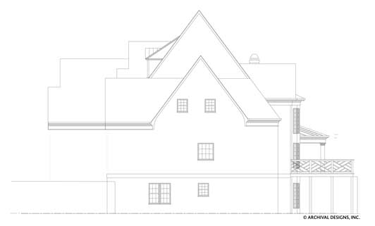 Tulip Hill House Plan - Elevation Right