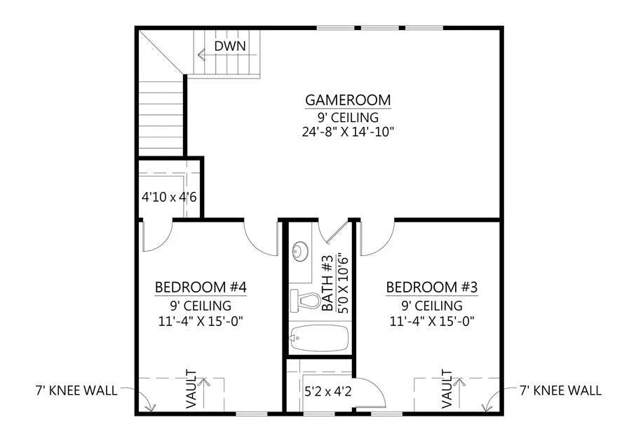 Valley View House Plan - Archival Designs House Plans, floor plan