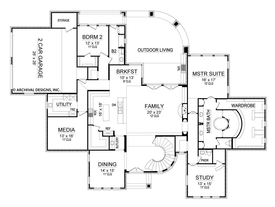 Vatican | Mansion Floor Plans | Two-Story Floor Plans