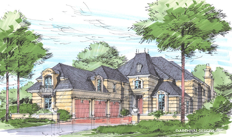 Vayres House Plan House Plan - Sketch
