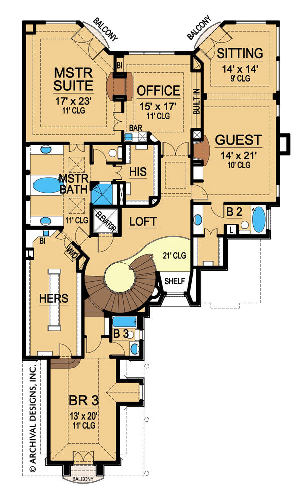 Vayres House Plan Floor Plan - Second