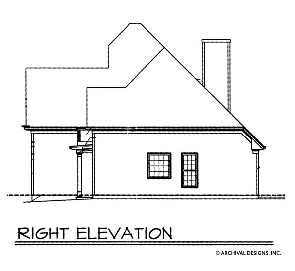 Vidalia House Plan - Elevation Right