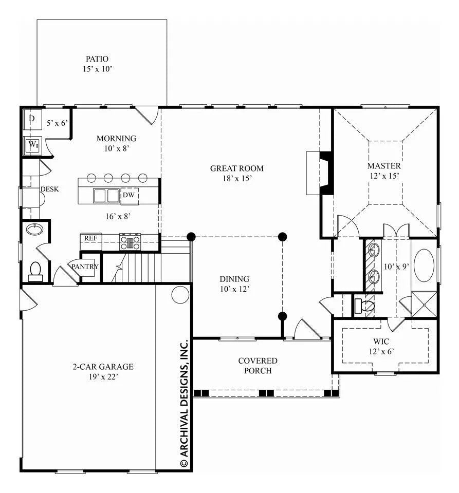 Vidalia House Plan - Archival Designs House Plans