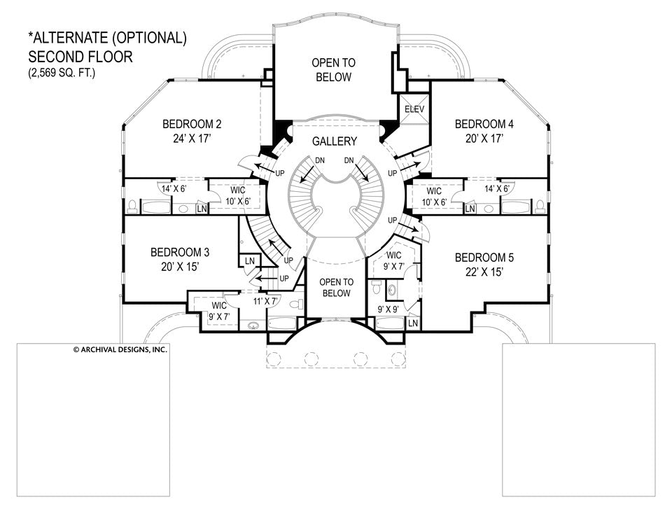 Villa Capri Second Floor Plan