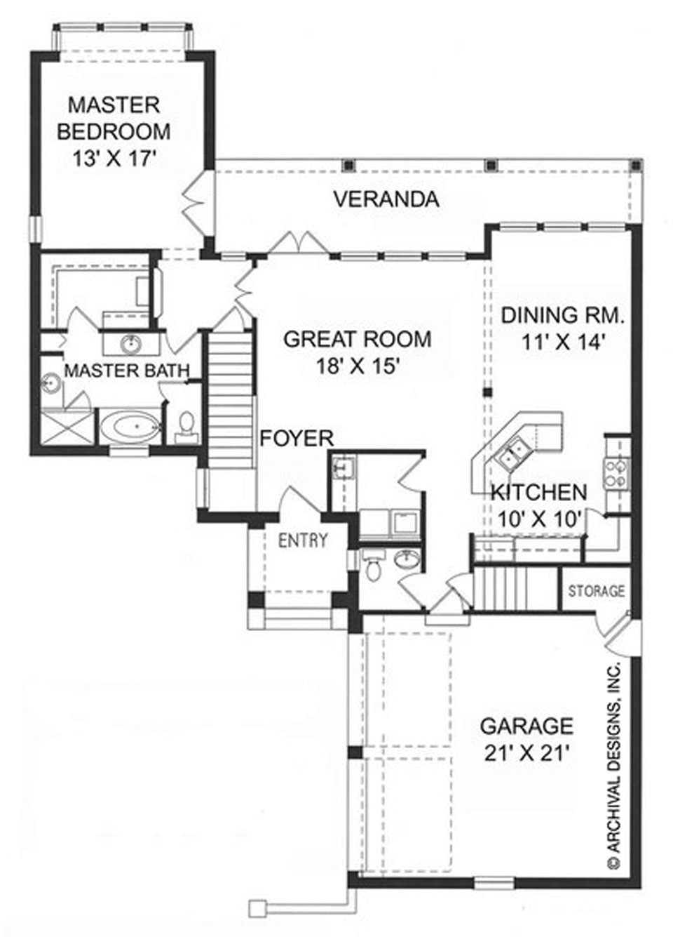 Villoresi House Plan Floor Plan - First