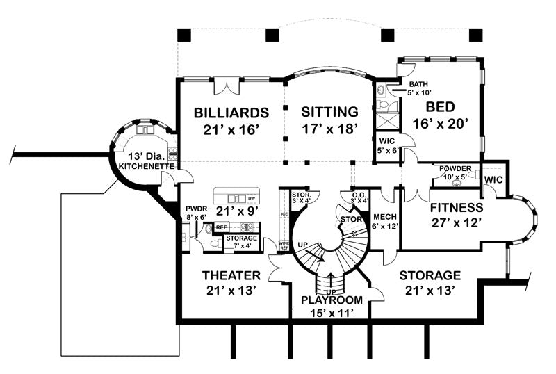 Vinius House Plan Floor Plan - Basement