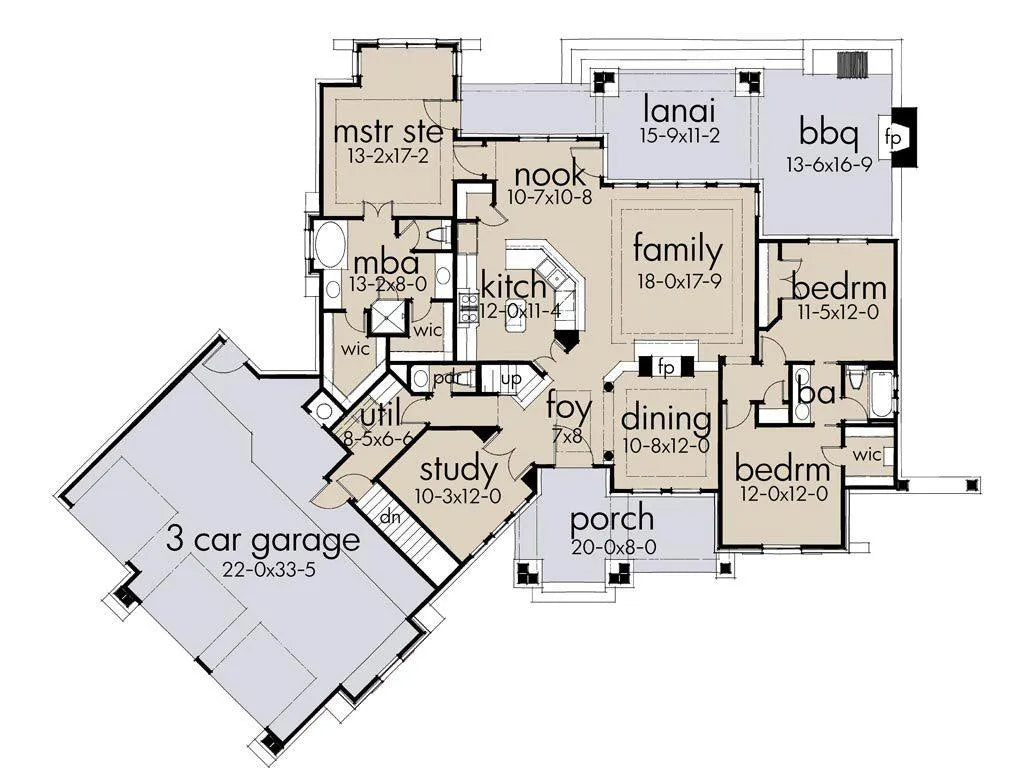 Vita Di Lusso House Plan - Archival Designs House Plans, floor plan