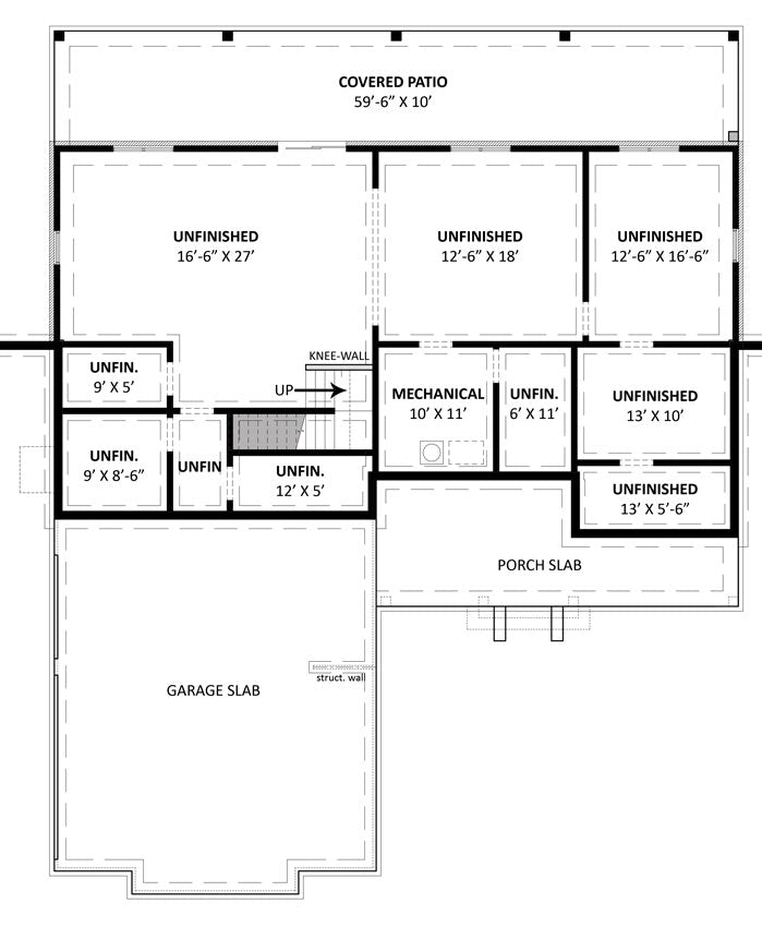 White Lily Floor Plan - Basement