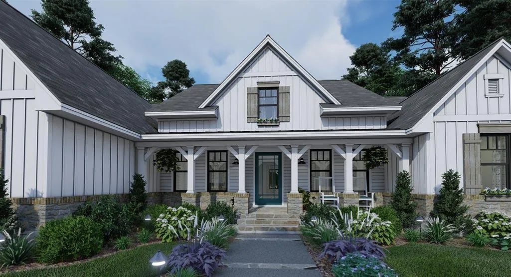 Walnut Grove House Plan OneStory House Plan Modern Farmhouse Plan