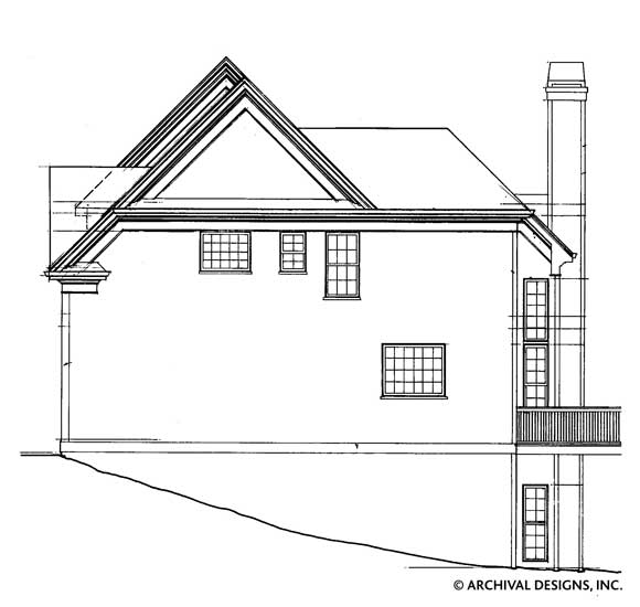 Wesley House Plan - Elevation Right