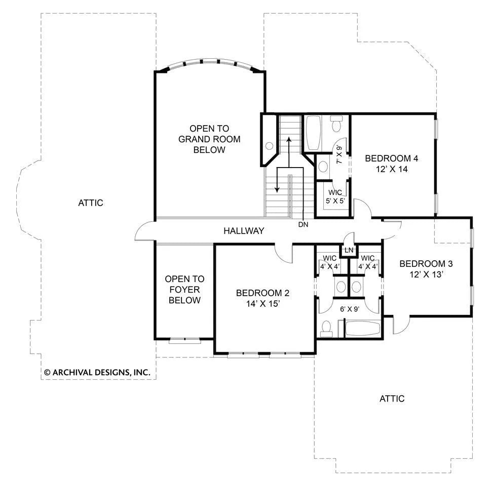 Westover House Plan - Archival Designs House Plans, floor plan