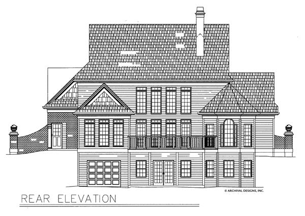 Wheeldon House Plan - Elevation Rear