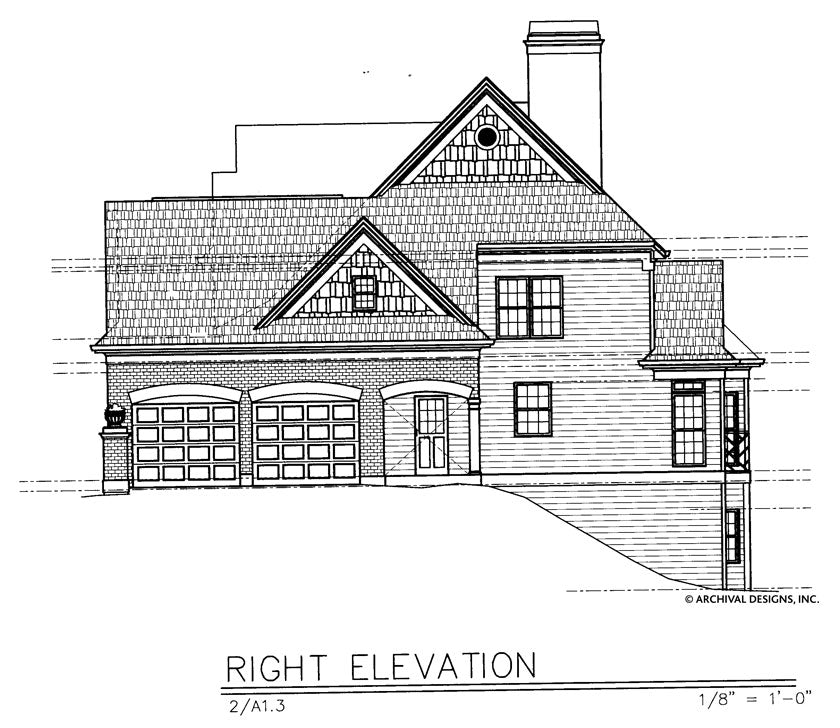 Wheeldon House Plan -Elevation Right