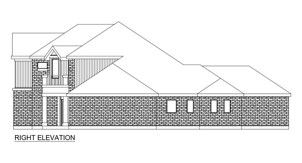 Whitney House Plan - Elevation Right