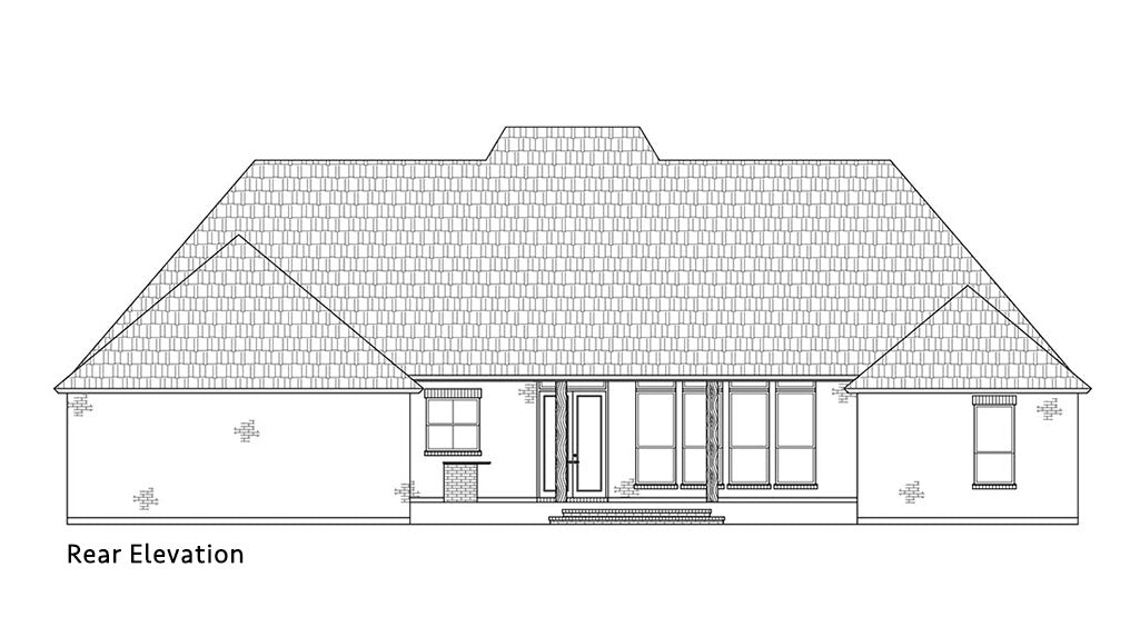 Wildwood House Plan / Rear Elevation