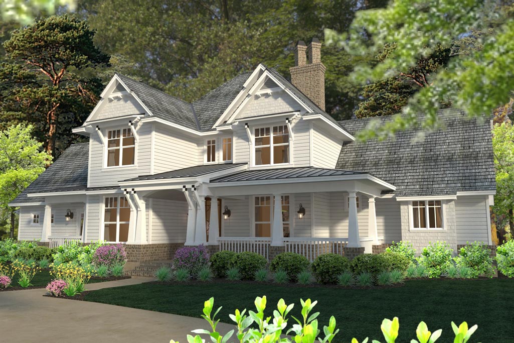 Wyndsong Farm House Plan - Front