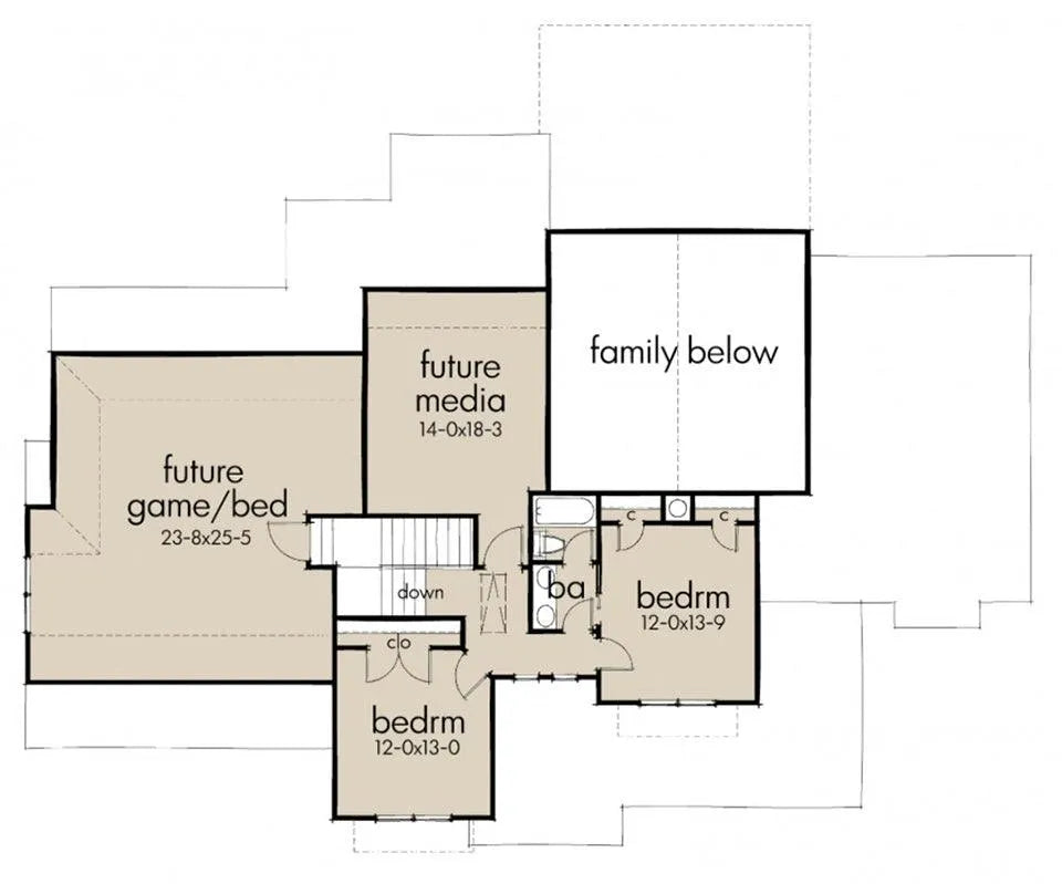 Wyndsong Farm House Plan - Archival Designs House Plans, floor plan