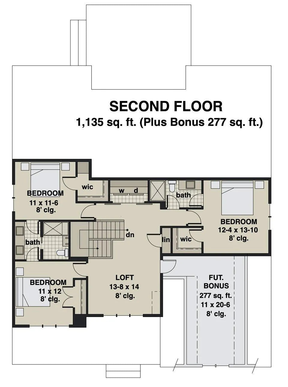 Delta House Plan - Archival Designs House Plans, floor plan