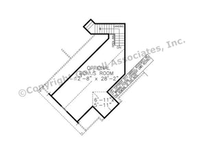 Westbrooks Cottage II-Hip   floor plan